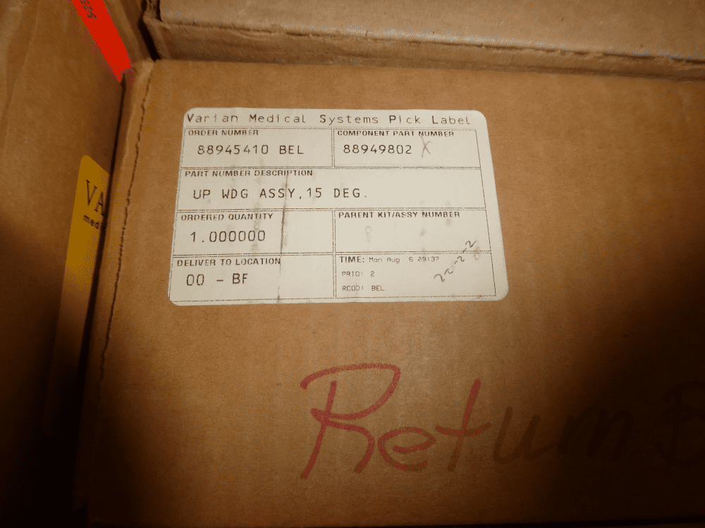 Used Varian UPP WDG ASSY 15 DEG Assembly PG19-331