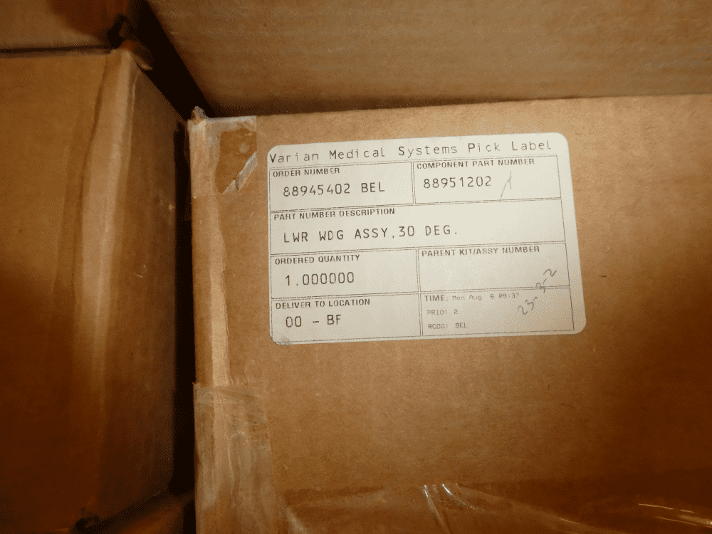 Used Varian LWR WDG ASSY 30 DEG Assembly PG19-333