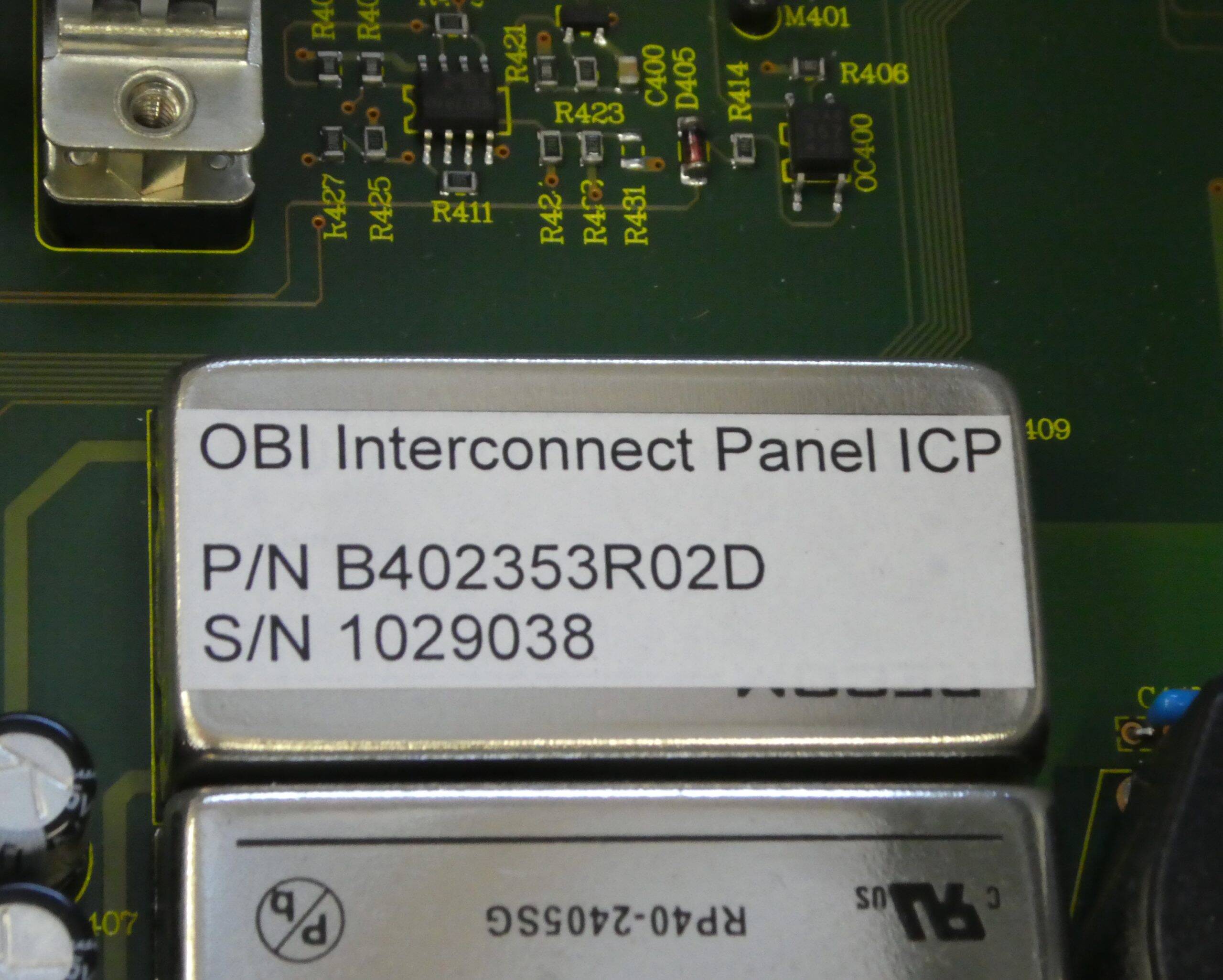PW 5023 Varian OBI Interconnect Panel ICP
