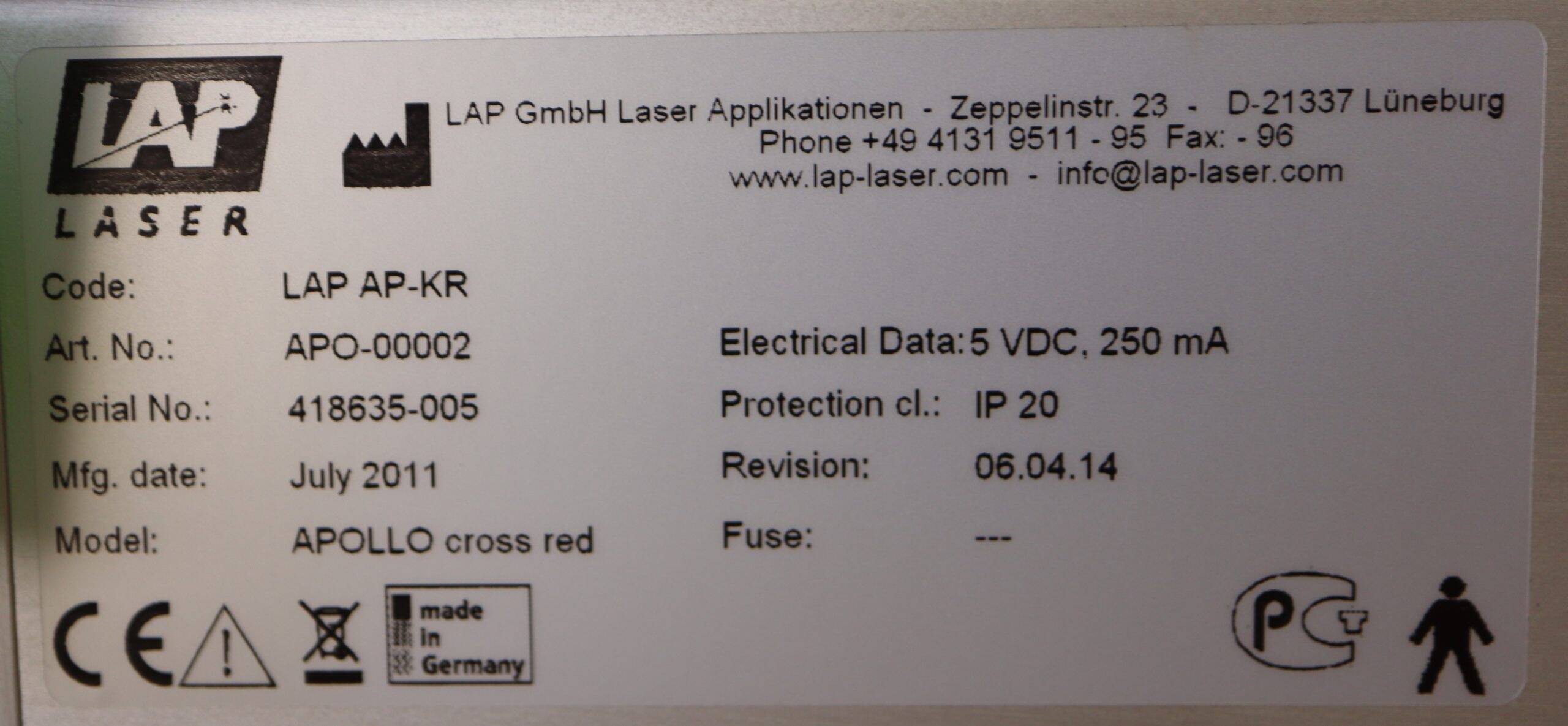 PW 5245 LAP Laser