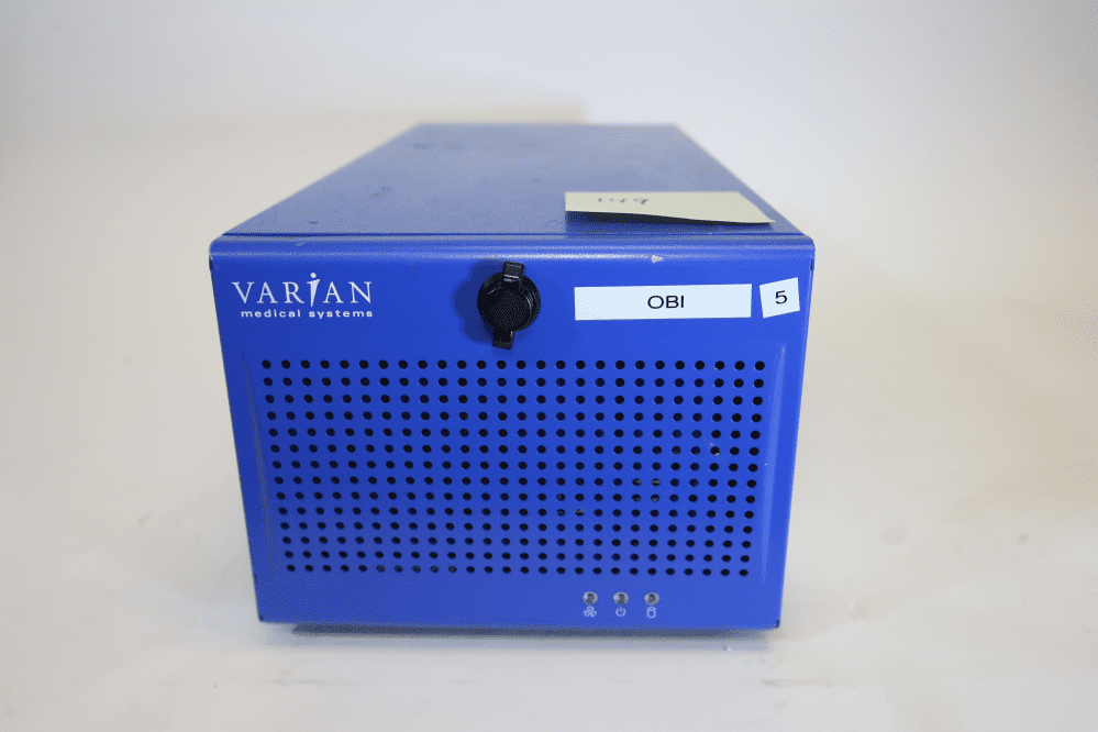 Used Varian OBI WORKSTATION WES7 Blue Computer PG19-149