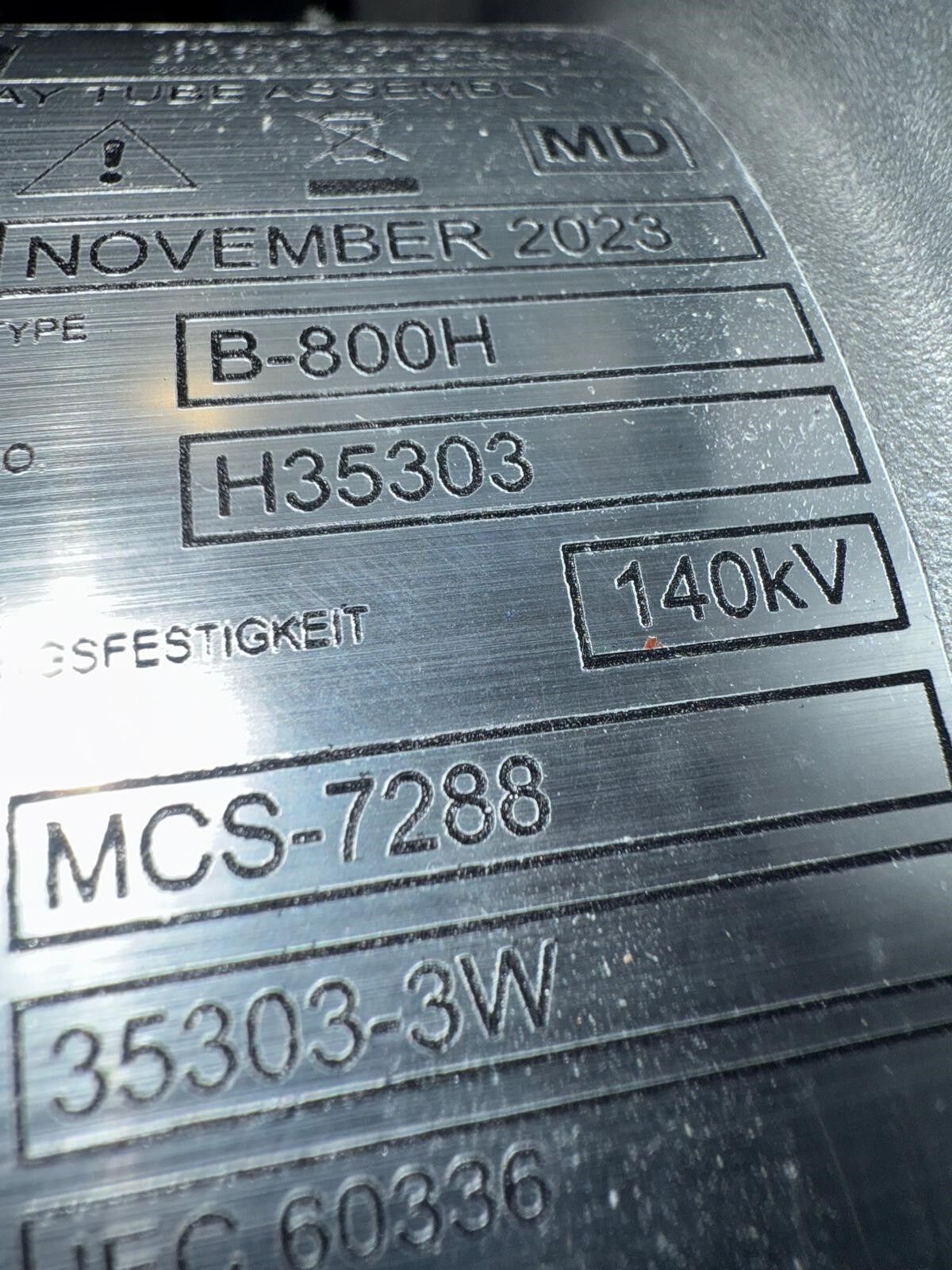 Toshiba MCS-7288 X-Ray Tube