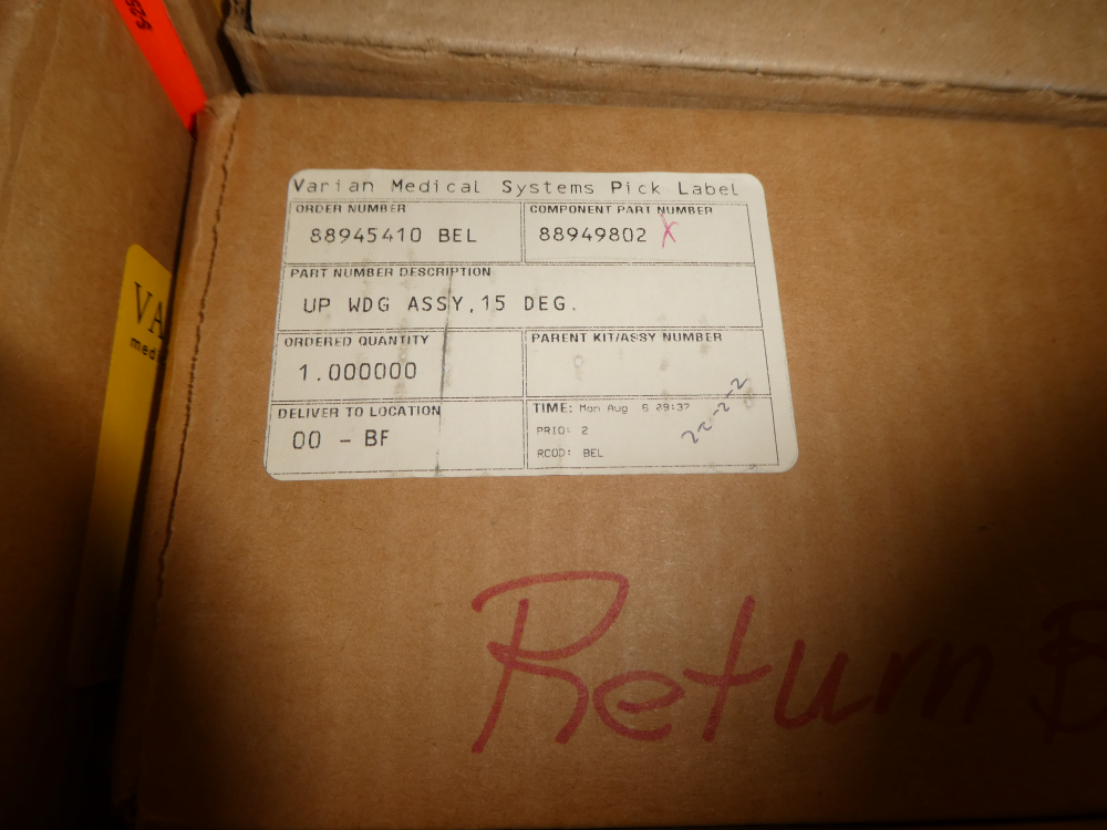Used Varian UPP WDG ASSY 15 DEG Assembly PG19-331