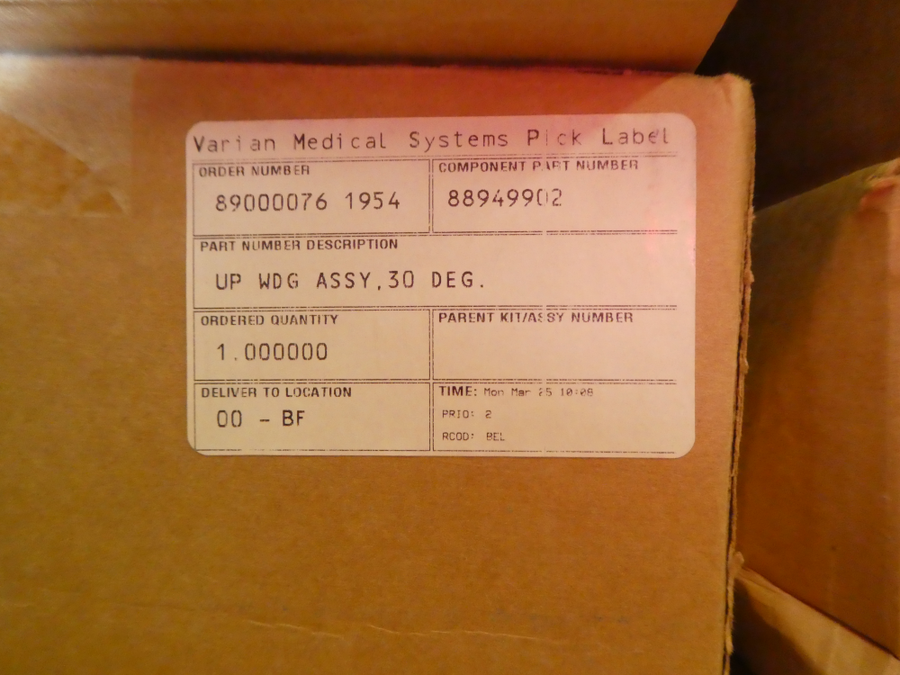 Used Varian UPP WDG ASSY 30 DEG Assembly PG19-335
