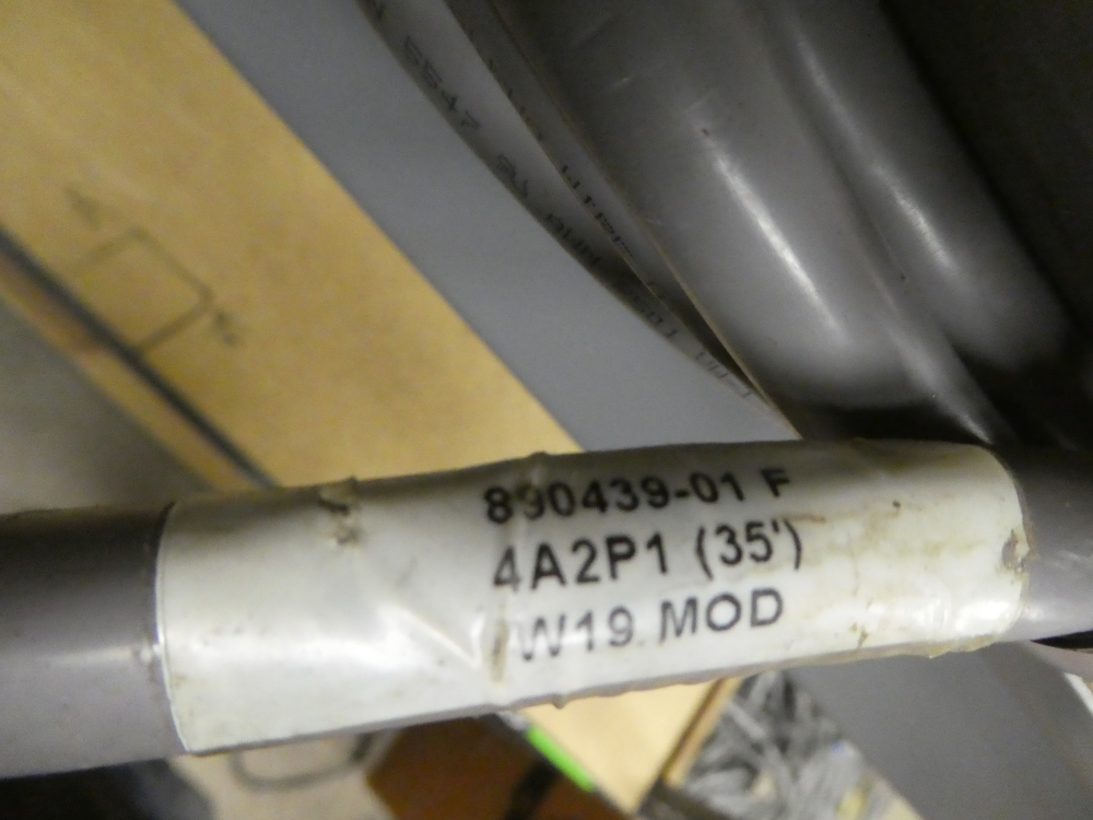 Used Varian W19 PUMP Cable PG19-444