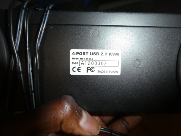 Used Varian 4-Port USB 2.0 KVM Computer Components PG19-393
