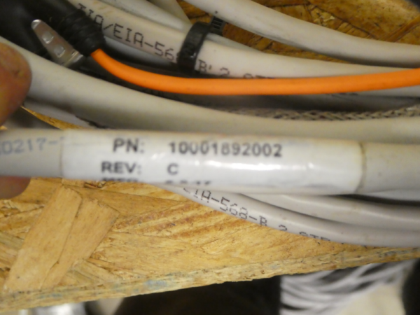 Used Varian Fiber Rev C Cable PG19-493