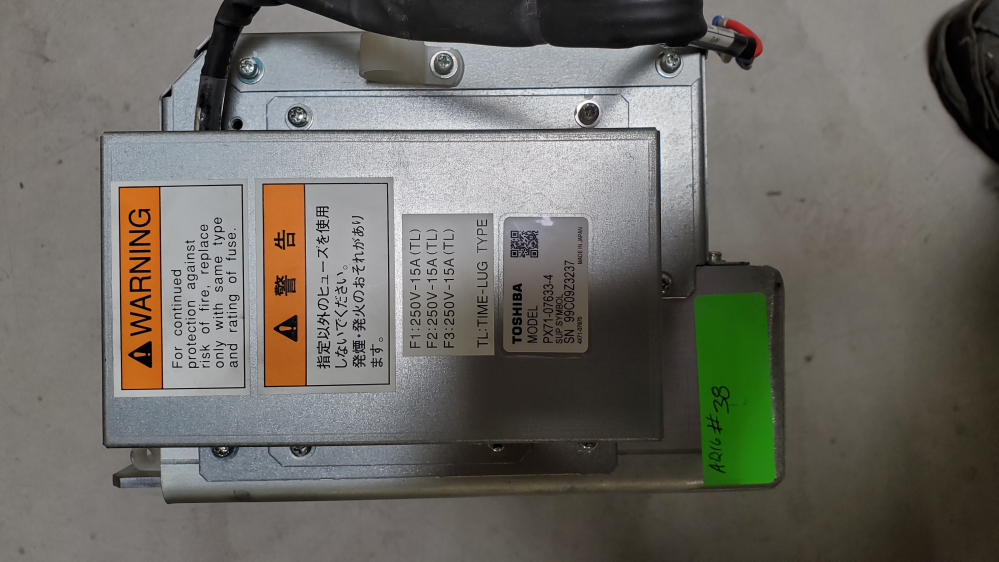 Used Toshiba STARTER HFG 72kW PG19-636