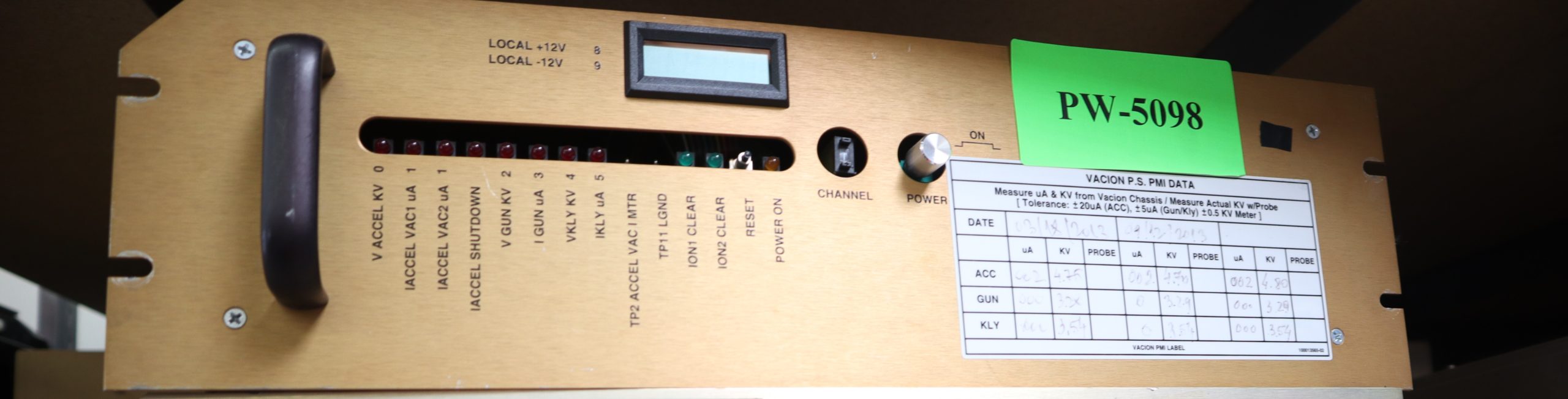 PW 5098 Varian Power Supply