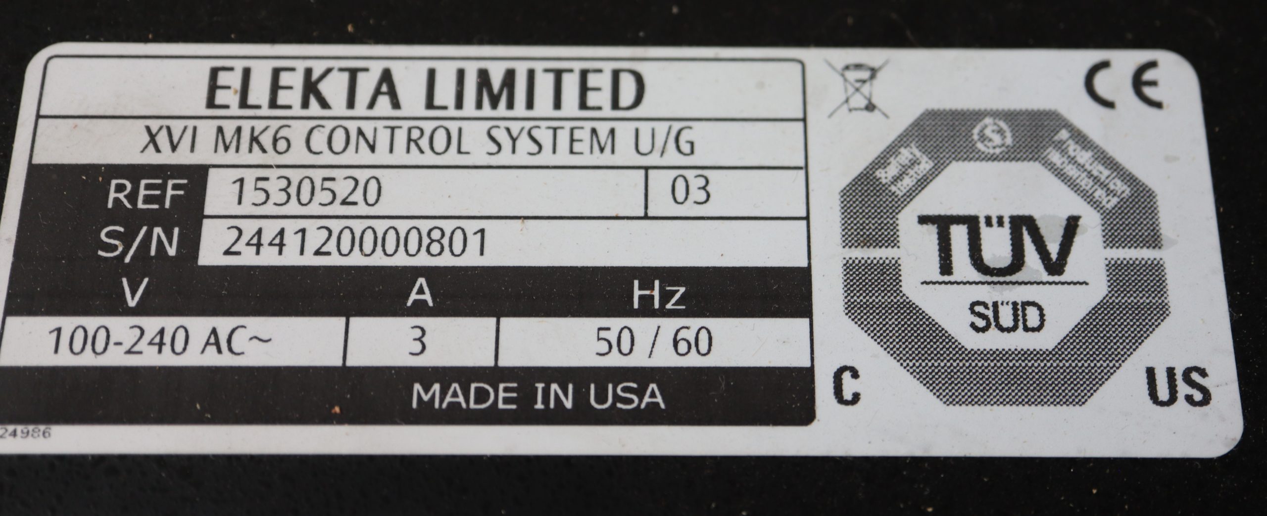 PW 5249 Elekta XVI MK6 Control System UG