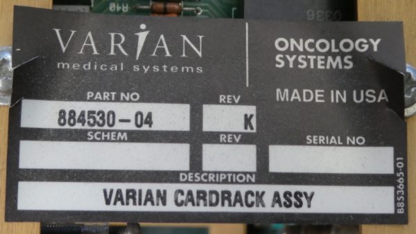 PW 5039 Varian Cardrack Assy