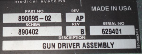 PW 5176 Varian Gun Driver Assembly